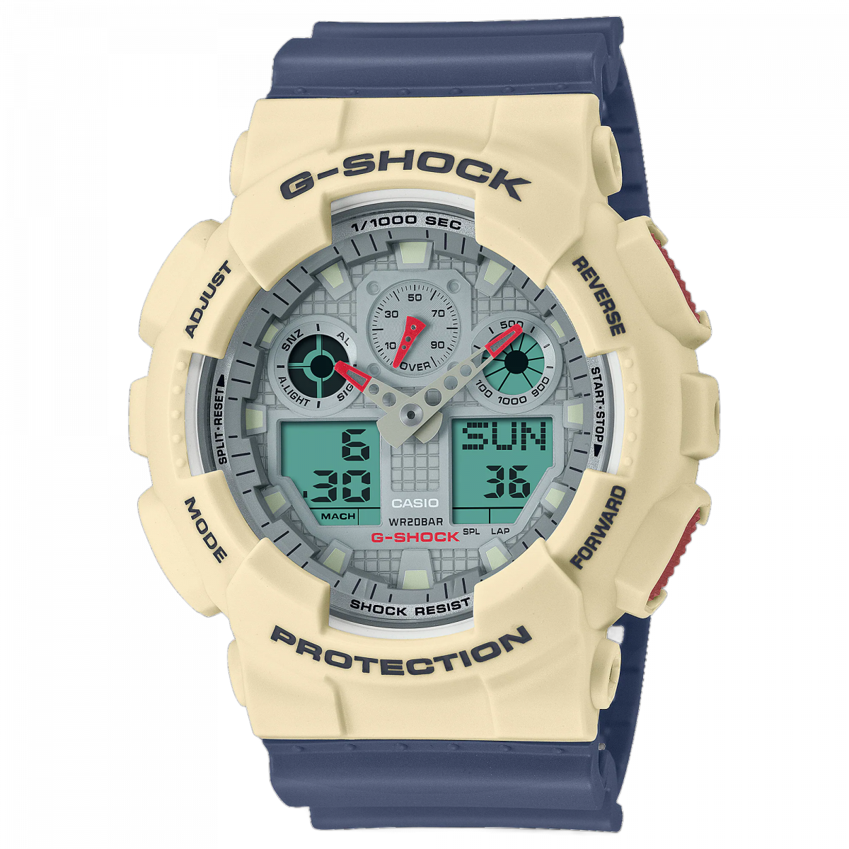 купить часы наручные часы casio g-shock ga-100pc-7a2 с бесплатной доставкой | Купите часы КАСИО в интернет-магазине дилера CASIO.BAZA